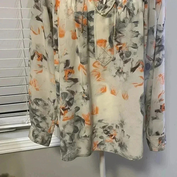 ❤️Host Picks❤️[4]Rebecca Taylor Misty Garden  Print Silk Blouse- NWOT - Picture 5 of 15